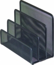 Przybornik ażurowy na listy Q-CONNECT Office Set metalowy czarny KF00876