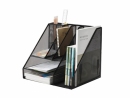 Przybornik ażurowy organizer Q-CONNECT Office Set metalowy czarny KF18473