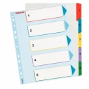 Przekładki kartonowe ESSELTE MYLAR MAXI wielokrotnego opisywania 1-5 kart 100207