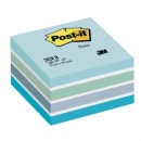 Kostka samoprzylepna Post-it akwarelowa niebieska 2028-B, 76x76 mm 450 kartek