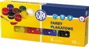 Farby plakatowe ASTRA 8 Kolorów 10 ml