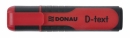 Zakreślacz DONAU D-TEXT Czerwony 7358001PL-04
