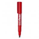 Marker permanentny PENTEL NN60 czerwony ze ściętą końcówką