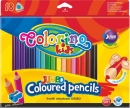 Kredki ołówkowe trójkątne Colorino kids Jumbo 18 kolorów + temperówka