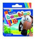 Kredki BAMBINO 12 kolorów świecowe w pudełku kartonowym
