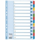 Przekładki kartonowe ESSELTE MYLAR 1-12 kart 100162