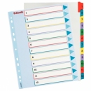 Przekładki kartonowe ESSELTE MYLAR MAXI wielokrotnego opisywania 1-12 kart 100209